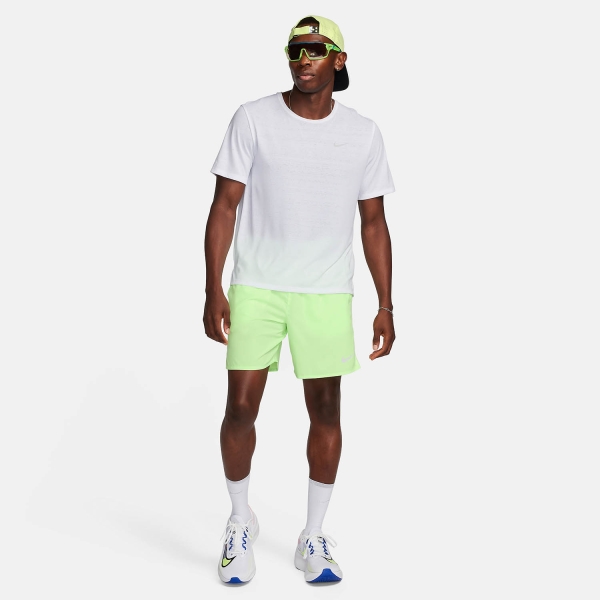 Nike Challenger Logo 7in Pantaloncini - Lime Blast/Reflective Silver