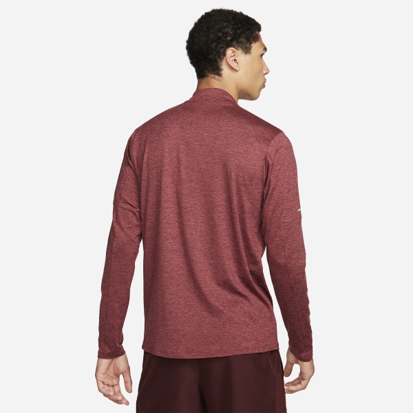 Nike Dri-FIT Element Logo Shirt - Night Maroon/Cedar/Heather/Reflective Silver