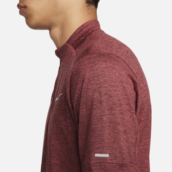 Nike Dri-FIT Element Logo Shirt - Night Maroon/Cedar/Heather/Reflective Silver