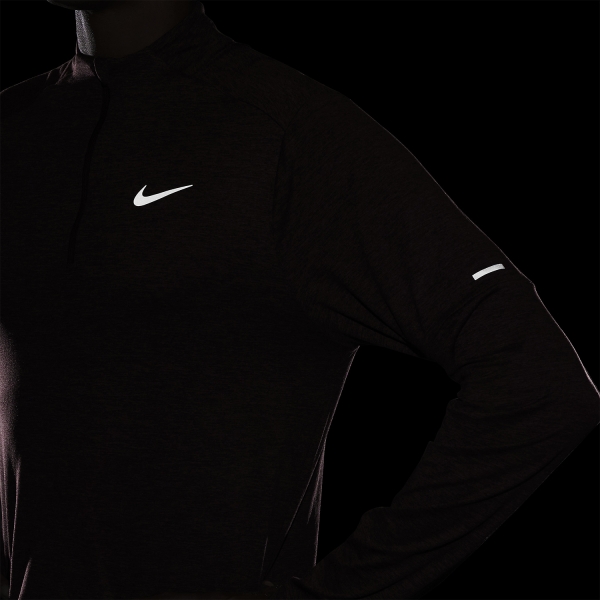 Nike Dri-FIT Element Logo Shirt - Night Maroon/Cedar/Heather/Reflective Silver