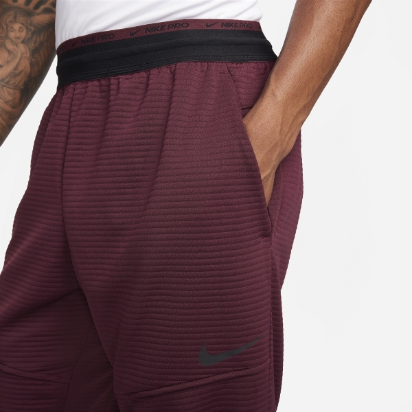 Nike Dri-FIT Pro Pantalones - Night Maroon/Black