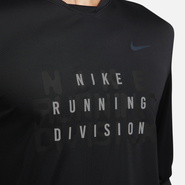 Nike Dri-FIT Run Division Rise 365 Maglia - Black/Black Reflective