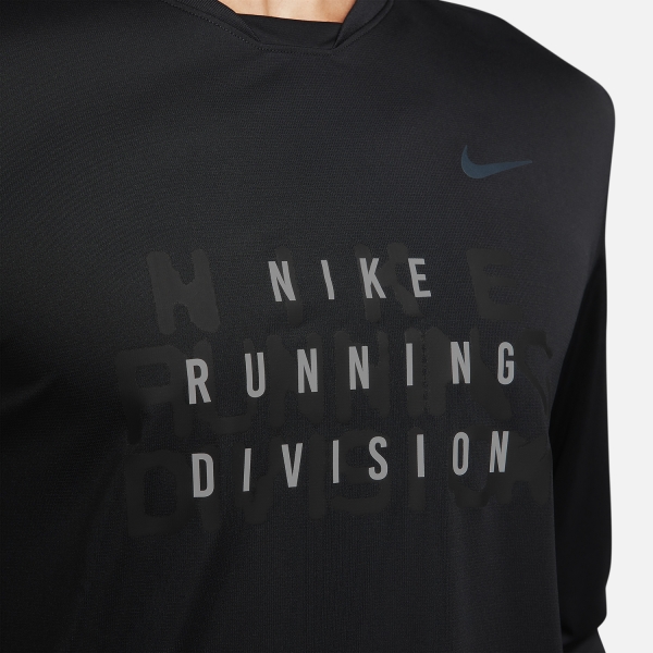 Nike Dri-FIT Run Division Rise 365 Shirt - Black/Black Reflective