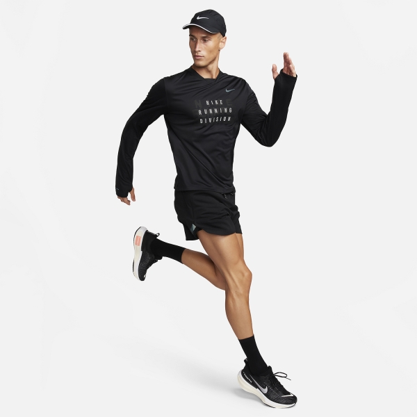 Nike Dri-FIT Run Division Rise 365 Camisa - Black/Black Reflective