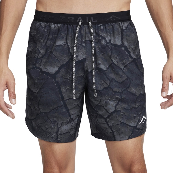 Pantalone cortos Running Hombre Nike DriFIT Stride 7in Shorts  Black/Reflective Silver FB7530254