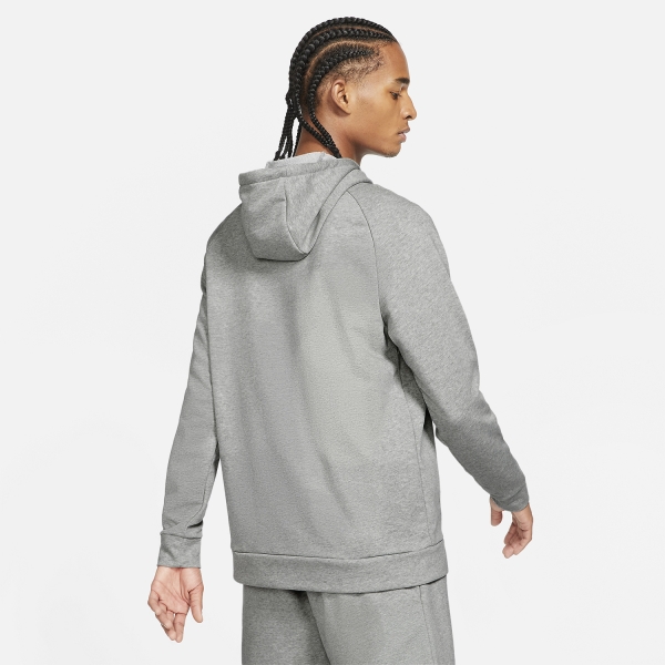 Nike Dri-FIT Swoosh Felpa - Dark Grey Heather/Black