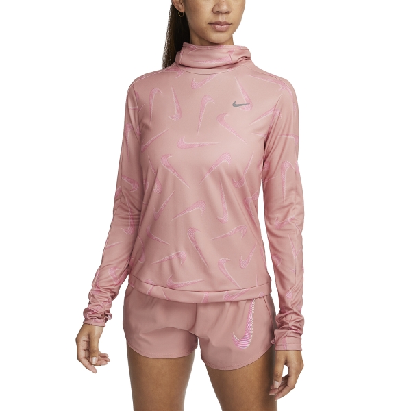 Maglia Running Donna Nike DriFIT Swoosh Printed Pacer Maglia  Red Stardust/Reflective Silver FB4952618