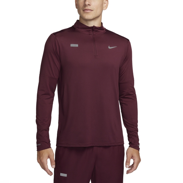 Men's Running Shirt Nike Element Flash Shirt  Night Maroon/Reflective Silver FB8556681