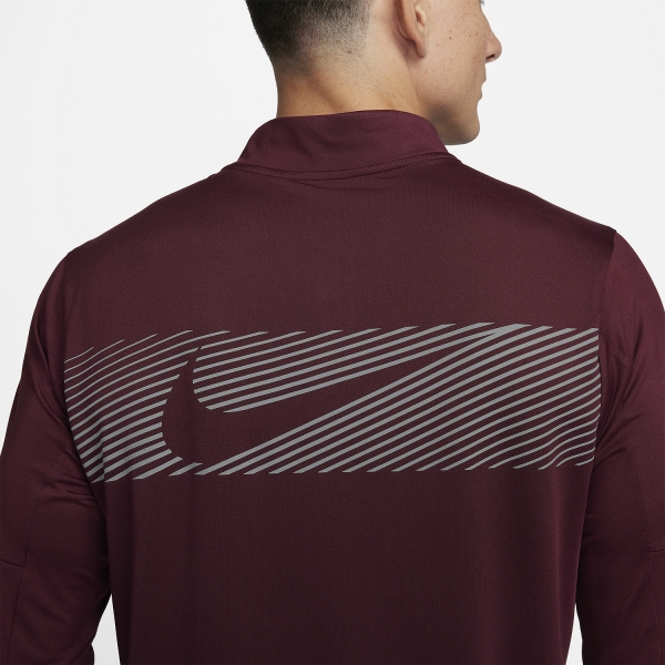 Nike Element Flash Camisa - Night Maroon/Reflective Silver