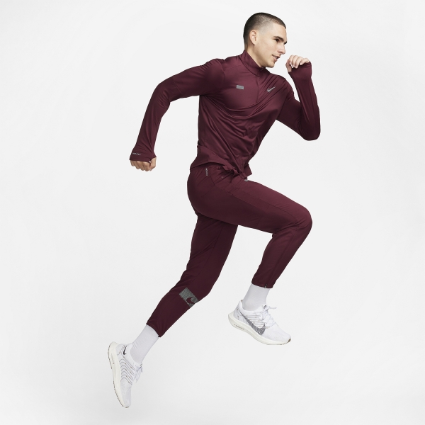 Nike Element Flash Maglia - Night Maroon/Reflective Silver