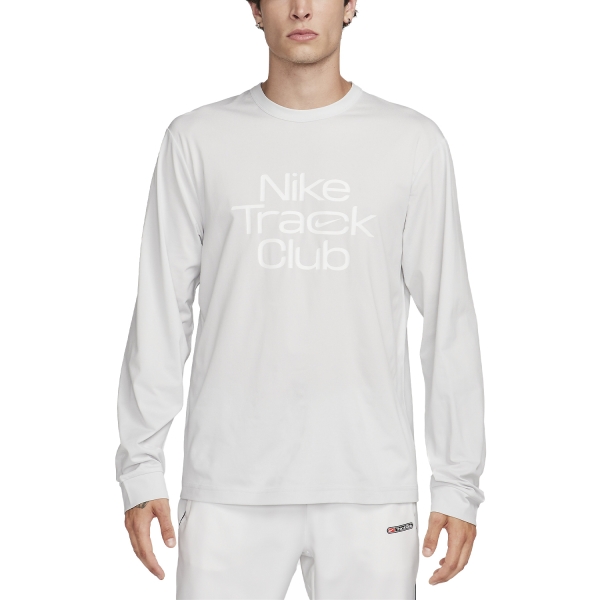 Men's Running Shirt Nike Hyverse Track Club Shirt  Photon Dust/Heather/Summit White FB6827025