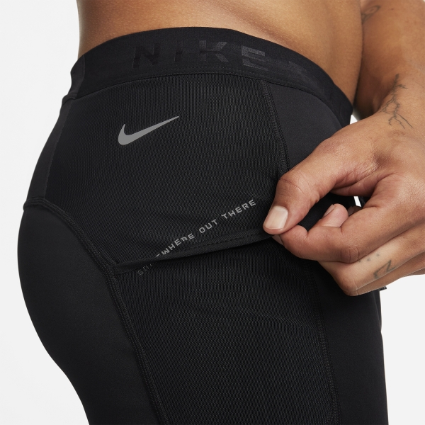 Nike Lunar Ray Winter Tights - Black/White