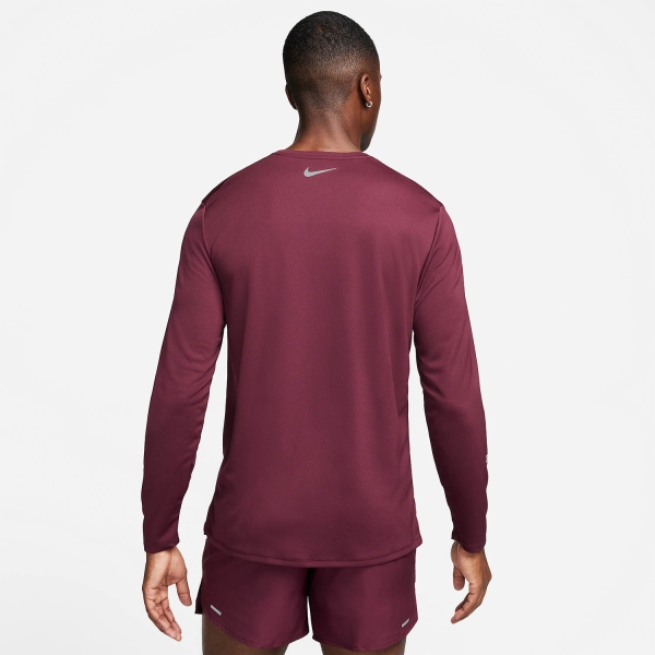 Nike Miler Flash Shirt - Night Maroon/Reflective Silver