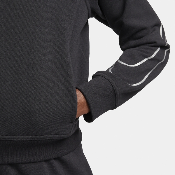 Nike Pro Dri-FIT One Felpa - Black/Metallic Silver