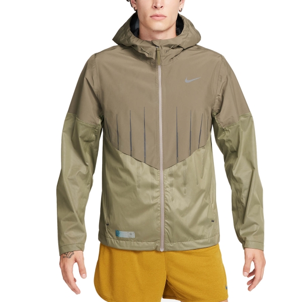 Chaqueta Running Hombre Nike Nike StormFIT ADV Aerogami Chaqueta  Medium Olive/Reflective Black  Medium Olive/Reflective Black 