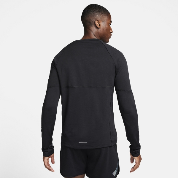 Nike Therma-FIT Crew Camisa - Black/Reflective Silver