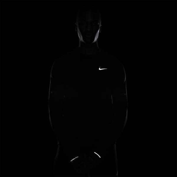 Nike Therma-FIT Crew Maglia - Black/Reflective Silver