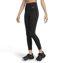 Nike One 7/8 Women's Training Tights - Black/White