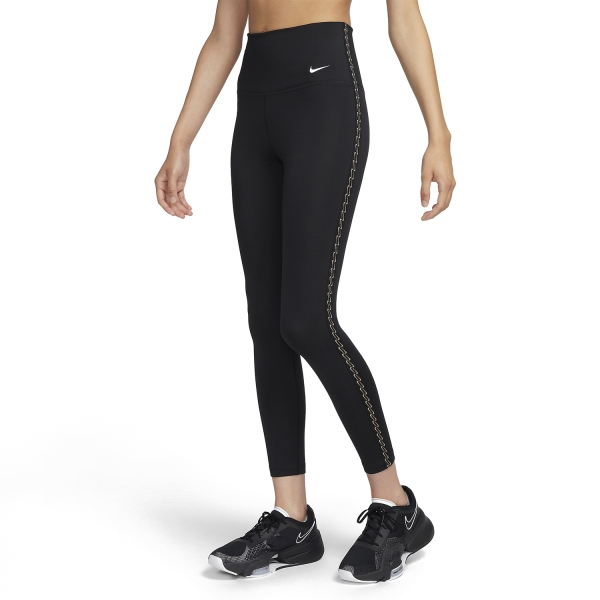 Pants y Tights Fitness y Training Mujer Nike Nike ThermaFIT One 7/8 Tights  Black/White  Black/White 