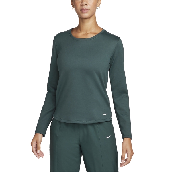 Camisa y Sudadera Fitness y Training Mujer Nike ThermaFIT One Camisa  Deep Jungle/White DD4927328