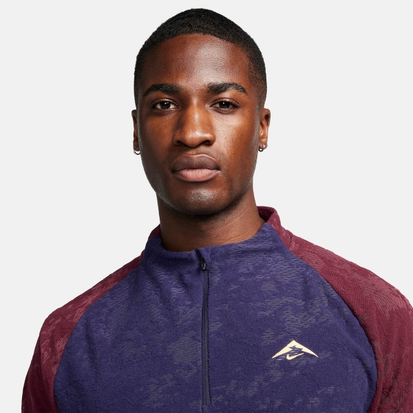 Nike Trail Shirt - Purple Ink/Night Maroon/Melon Tint