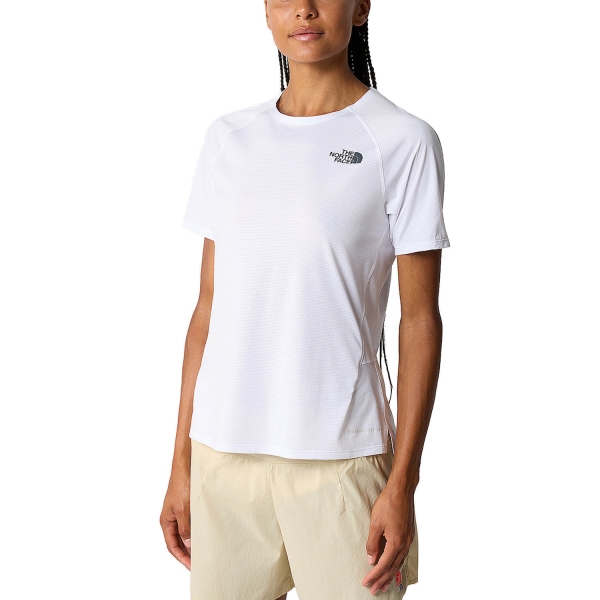 Women's Running T-Shirts The North Face The North Face Summit High TShirt  TNF White/Optical Blue  TNF White/Optical Blue 