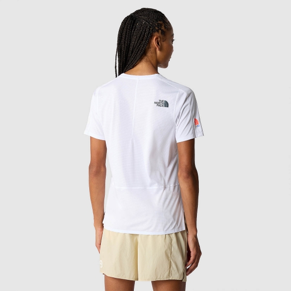 The North Face Summit High T-Shirt - TNF White/Optical Blue