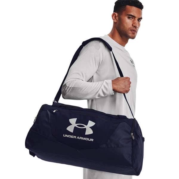 Under Armour Undeniable 5.0 Bolso Mediano - Midnight Navy/Metallic Silver