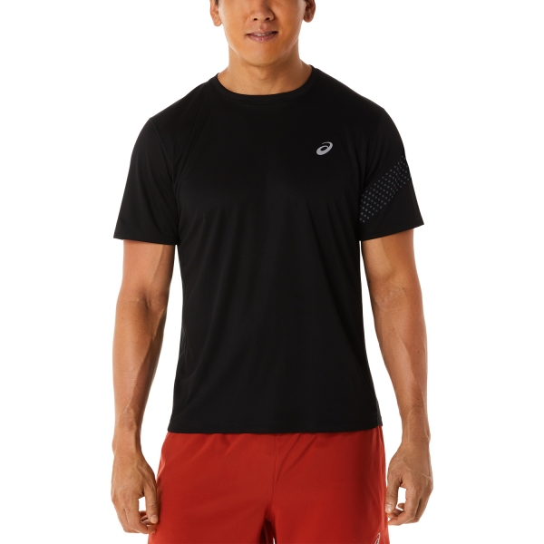Men's Running T-Shirt Asics Icon TShirt  Performance Black/Carrier Grey 2011C734001