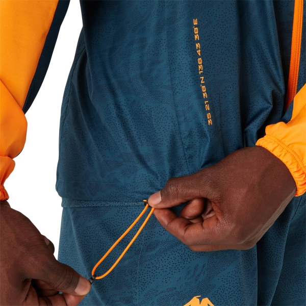 Asics Fujitrail Windbreaker Jacket - Fellow Yellow/Magnetic Blue