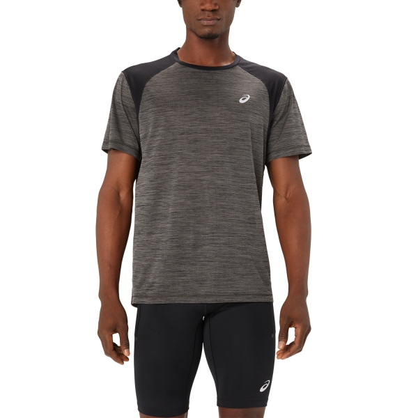 Men's Running T-Shirt Asics Road TShirt  Performance Black 2011C992001