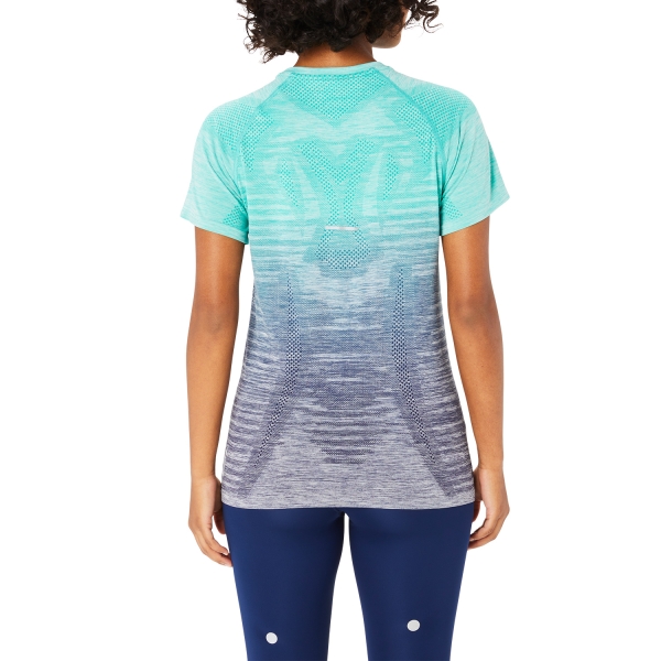 Asics Seamless T-Shirt - Aurora Green/Blue Expanse