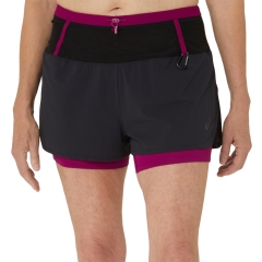 Asics Fujitrail 2 in 1 3in Shorts - Performance Black/Blackberry