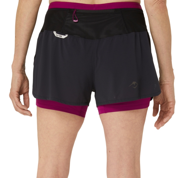 Asics Fujitrail 2 in 1 3in Shorts - Performance Black/Blackberry