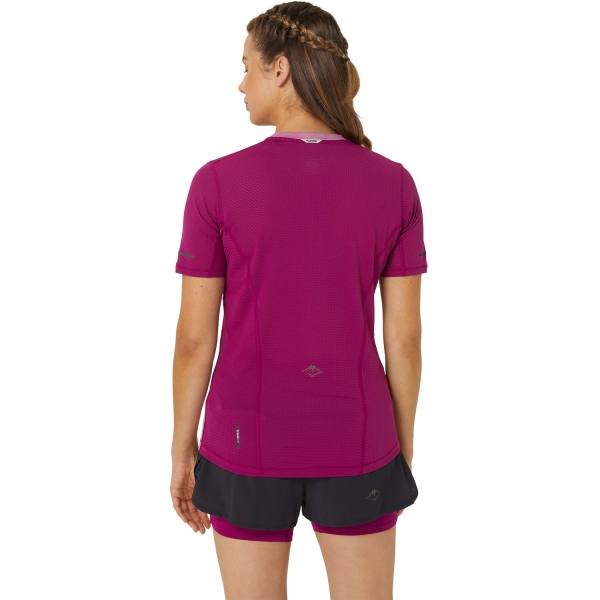 Asics Fujitrail Logo T-Shirt - Soft Berry/Blackberry