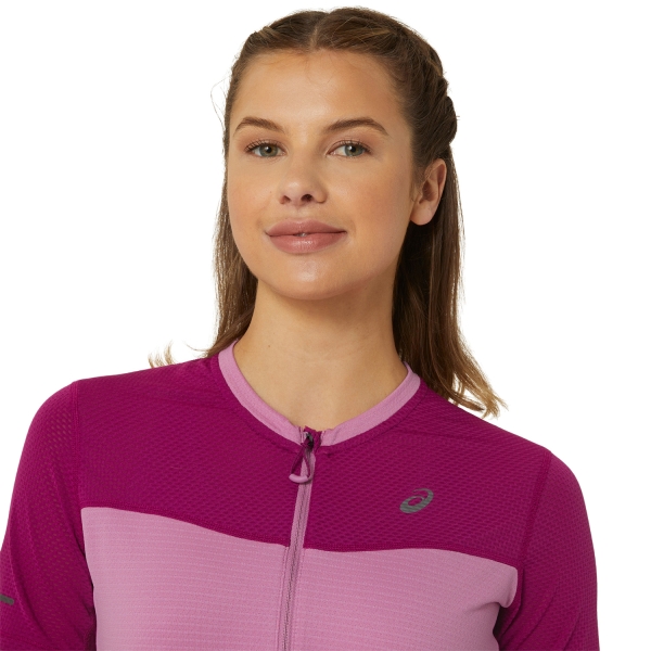 Asics Fujitrail Logo Camiseta - Soft Berry/Blackberry