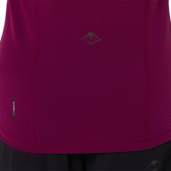 Asics Fujitrail Logo Camiseta - Soft Berry/Blackberry