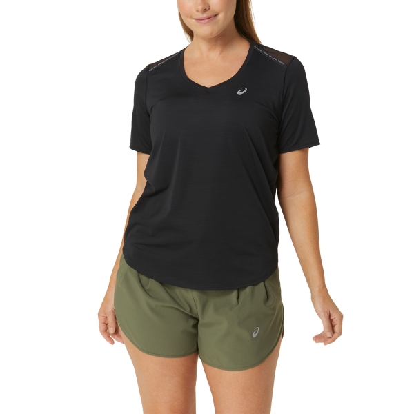 Women's Running T-Shirts Asics Road Crew TShirt  Performance Black 2012C985001