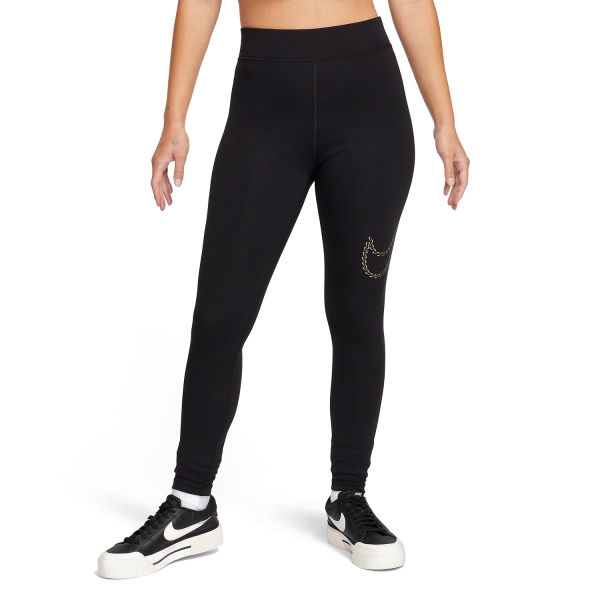 Pants e Tights Fitness e Training Donna Nike Shine Tights  Black FB8766010