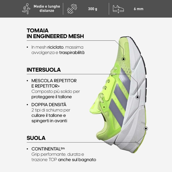 adidas Adistar 2 - Pulse Lime/Silver Violet/Lucid Lemon