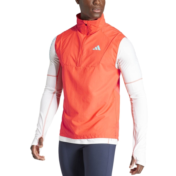 Giacca Running Uomo adidas Adizero Gilet  Bright Red IL1463