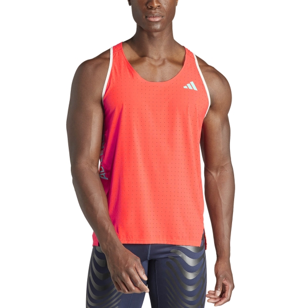 Top Running Hombre adidas Adizero Performance Top  Bright Red IQ4926