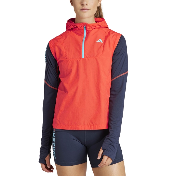 Women's Running Jacket adidas Adizero Wind.RDY Vest  Bright Red IM2135