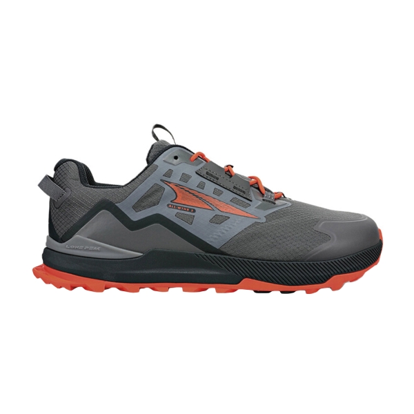 Men's Outdoor Shoes Altra Lone Peak All Weather Low 2  Gray/Orange AL0A7R6J280