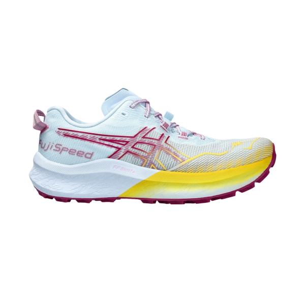 Women's Trail Running Shoes Asics Fuji Speed 2  Light Blue/Blackberry 1012B515401