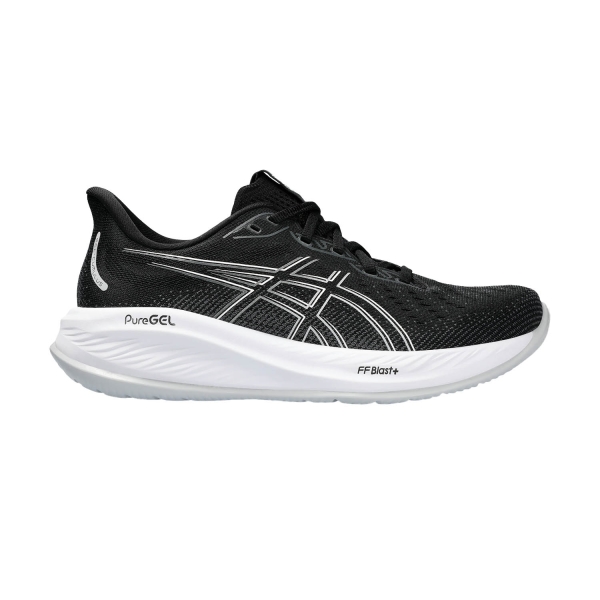 Women's Neutral Running Shoes Asics Gel Cumulus 26  Black/Concrete 1012B599002