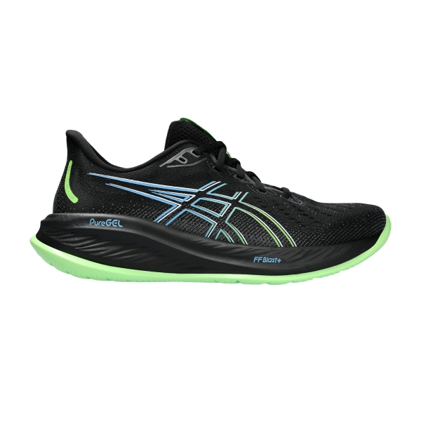Men's Neutral Running Shoes Asics Gel Cumulus 26  Black/Electric Lime 1011B792001
