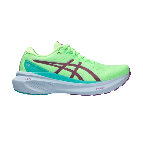 Woman's Structured Running Shoes Asics Gel Kayano 30 Lite Show  Lite Show/Illuminate Green 1012B636300