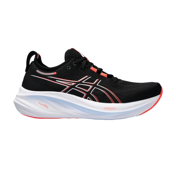 Men's Neutral Running Shoes Asics Gel Nimbus 26  Black/True Red 1011B794003