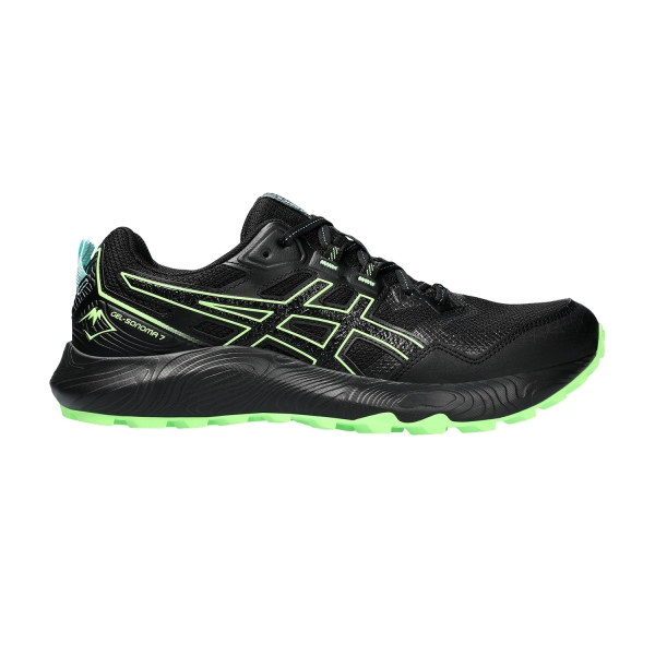 Men's Trail Running Shoes Asics Gel Sonoma 7  Black/Illuminate Green 1011B595003